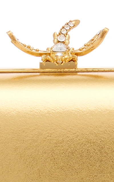 Shop Zuhair Murad Dragonfly Brass Clutch  In Gold