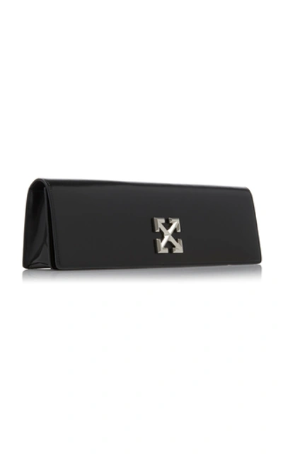 Shop Off-white Jitney 2.2 Leather Clutch In Black