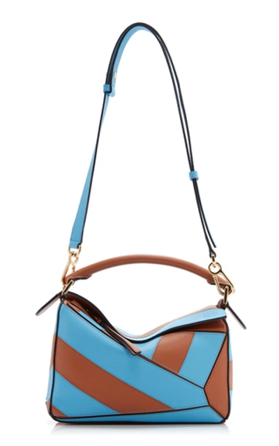 Shop Loewe Puzzle Rugby Small Leather Bag In Multi