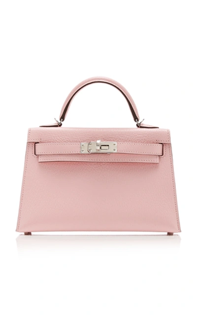Shop Hermã¨s Vintage By Heritage Auctions Hermès 20cm Rose Sakura Epsom Leather Mini Kelly Ii In Pink