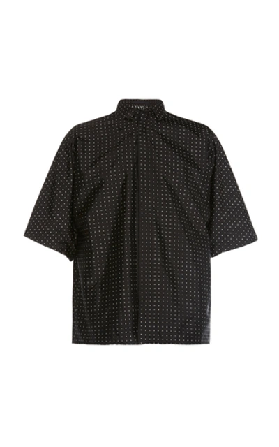 Shop Haider Ackermann Polka-dot Cotton-poplin Shirt In Black