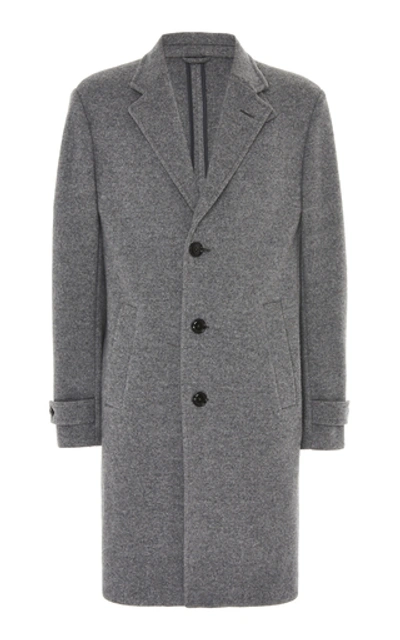 Shop Ermenegildo Zegna Cashmere Coat In Grey