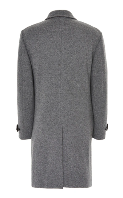 Shop Ermenegildo Zegna Cashmere Coat In Grey