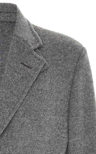 Shop Ermenegildo Zegna Cashmere Coat In Grey