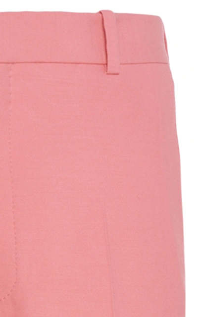 Shop Alexander Mcqueen Wool-blend Trousers In Pink