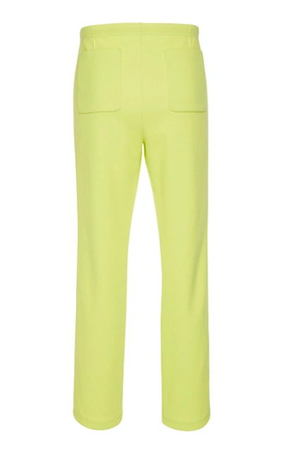Shop Maison Margiela Side-stripe Jersey Pants In Yellow