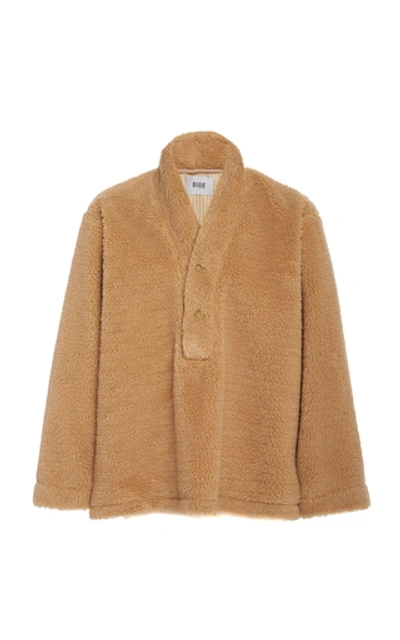 Shop Bode Fleece Sweater In Neutral