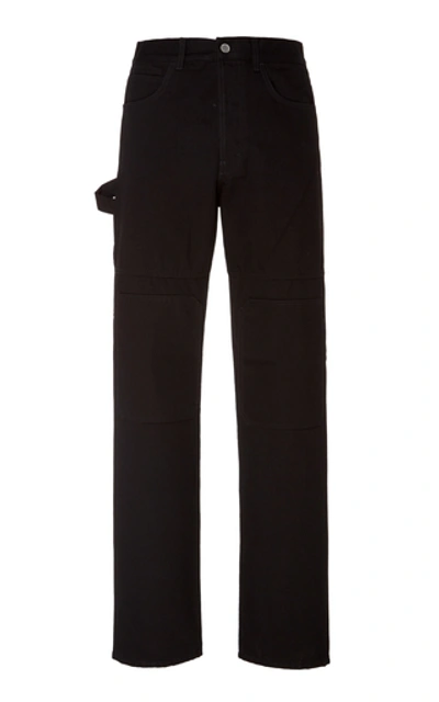 Shop Jw Anderson Straight-leg Cargo Jeans In Black