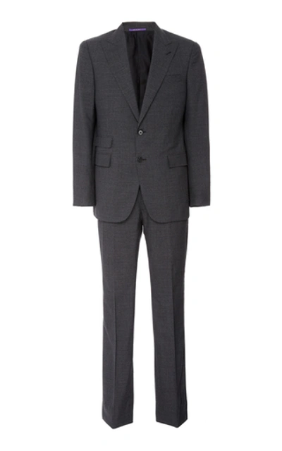 Shop Ralph Lauren Douglas Houndstooth Suit In Black
