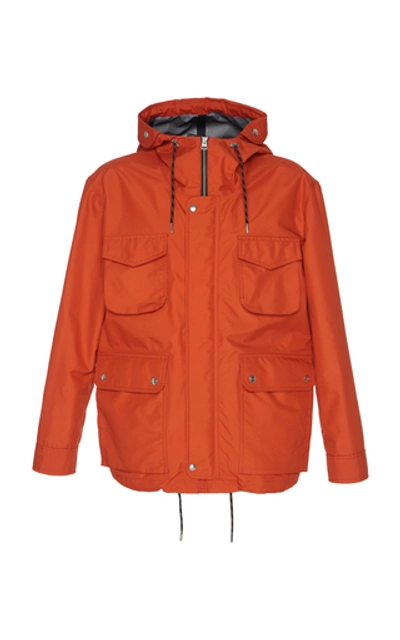 Shop Ami Alexandre Mattiussi Shell Parka In Orange