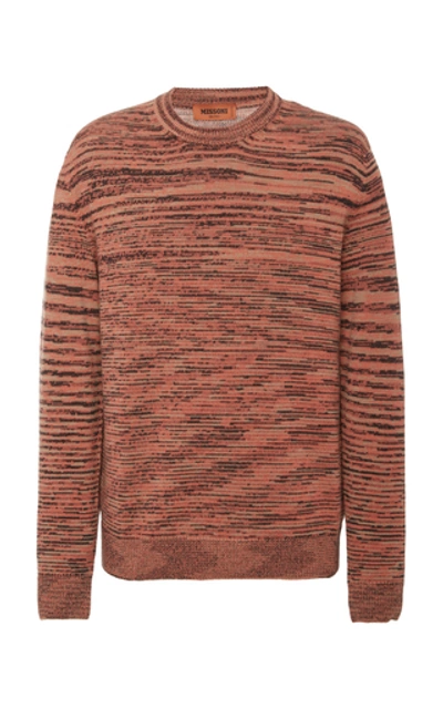 Shop Missoni Striped Cashmere Sweater In Pink