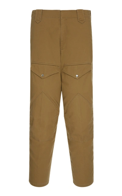 Shop Givenchy Cotton-twill Slim-fit Cargo Pants In Khaki