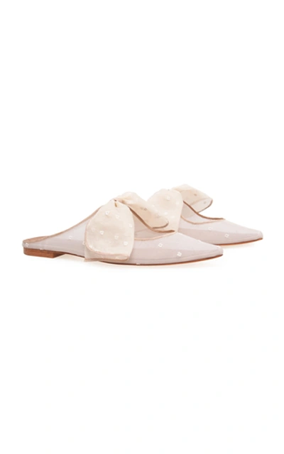 Shop Saptodjojokartiko Organza Magani Mules In Neutral