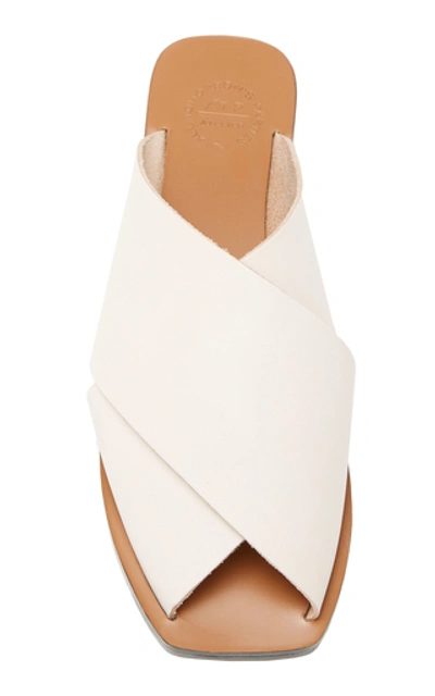Shop Atp Atelier Alicia Leather Sandals In White