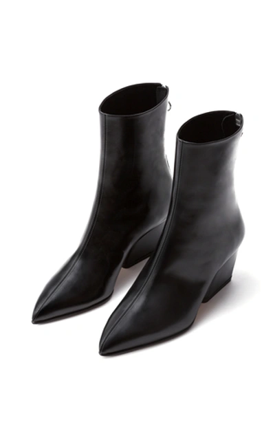 Shop Aeyde Dahlia Leather Boots In Black