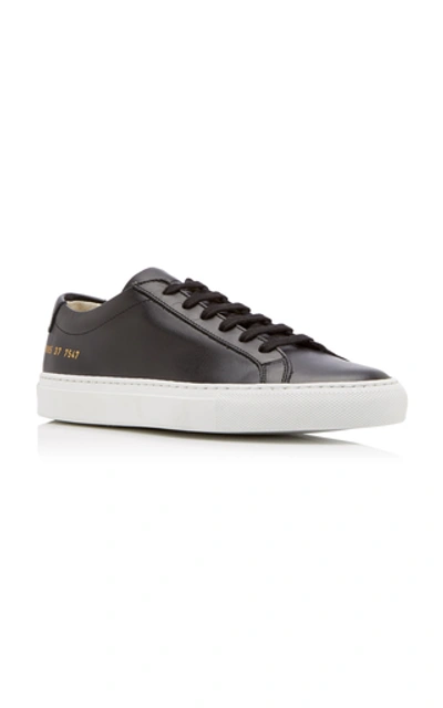 Shop Common Projects Original Achilles Two-tone Leather Sneakers In Black