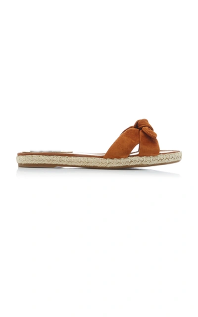 Shop Tabitha Simmons Heli Leather Slides In Brown
