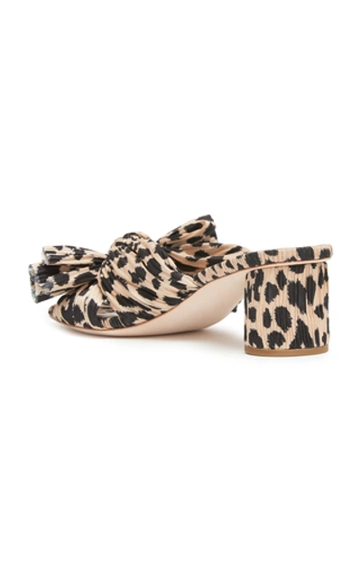 Shop Loeffler Randall Emilia Leopard-print Textured Gauze Sandals In Animal