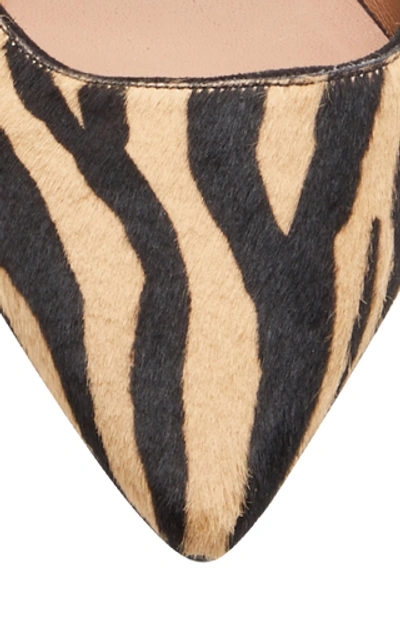 Shop Tabitha Simmons Hermione Zebra-print Haircalf Flats In Animal