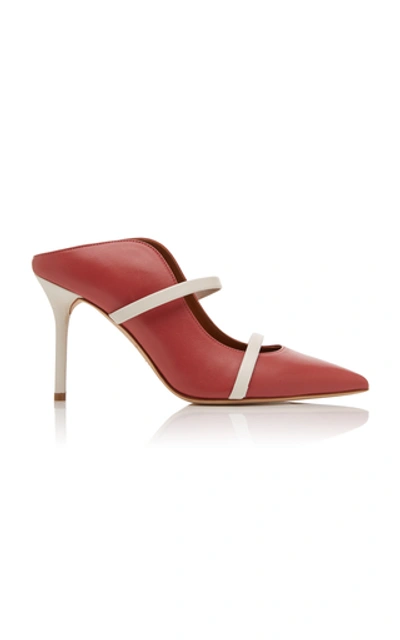 Shop Malone Souliers Maureen Leather Mules In Pink