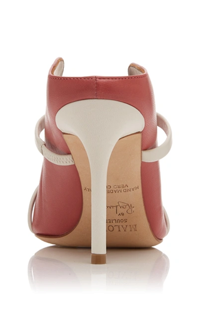 Shop Malone Souliers Maureen Leather Mules In Pink