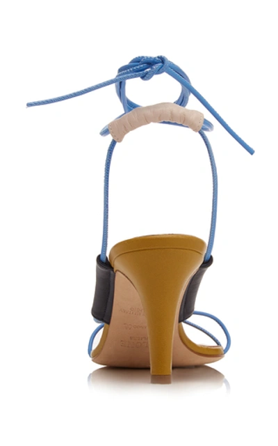 Shop Malone Souliers Camila Leather Sandals In Blue