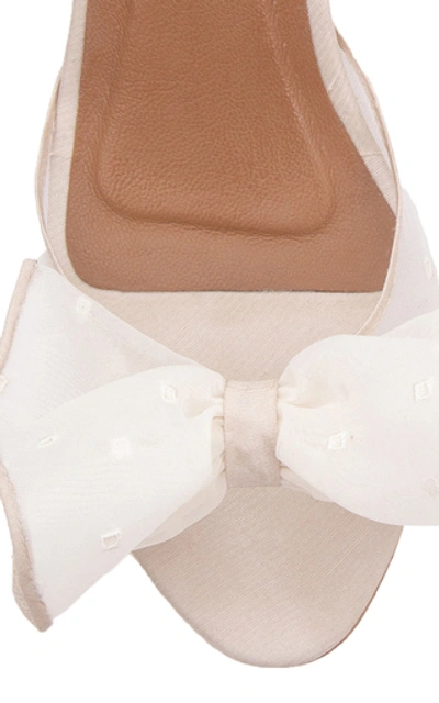 Shop Saptodjojokartiko M'o Exclusive: Sitta Organza Sandals In White