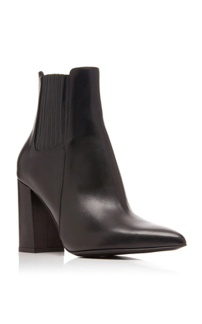 Shop Tabitha Simmons Noa Leather Ankle Boots In Black