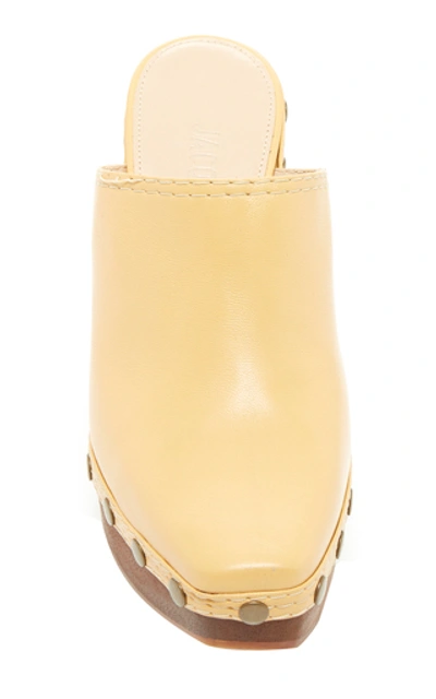 Shop Jacquemus Les Sabots Leather Mules In Neutral