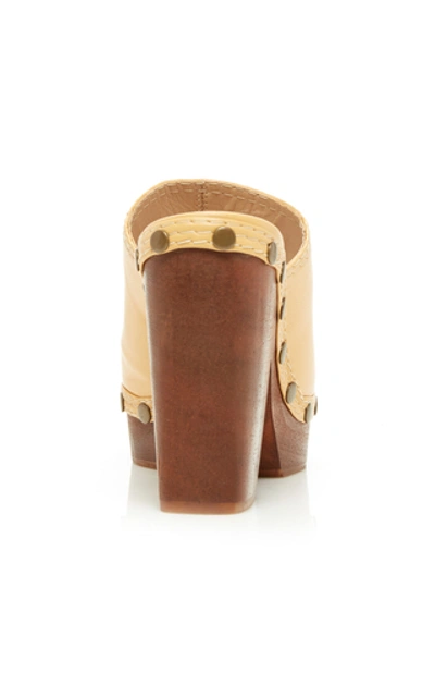 Shop Jacquemus Les Sabots Leather Mules In Neutral