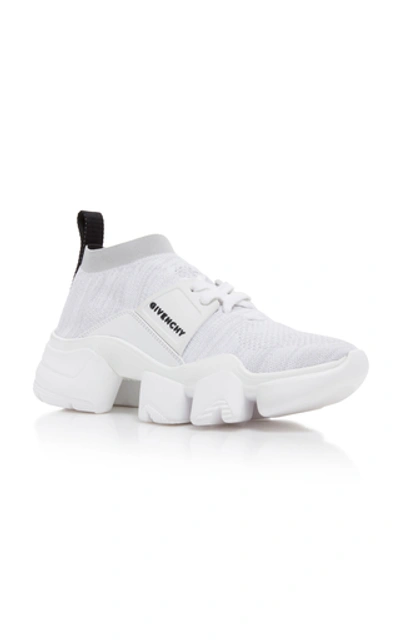 Shop Givenchy Jaw Leather, Rubber And Mesh Sneakers In Multi