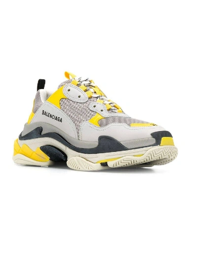 Shop Balenciaga Triple S Sneaker In Yellow