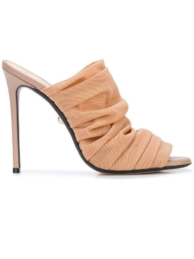 Shop Alevì Afef Mules In Neutral