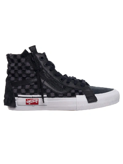 Shop Vans Sk8-hi Cap Sneakers In Black