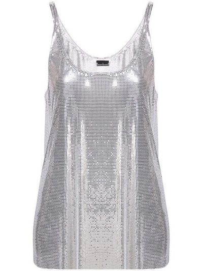 Shop Paco Rabanne Metallic Tank Top