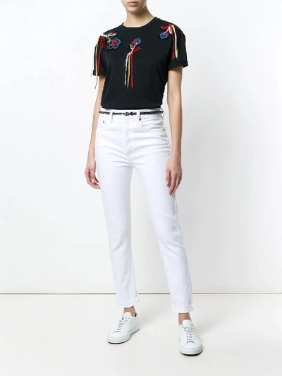 Shop Re/done Classic Skinny Jeans In White