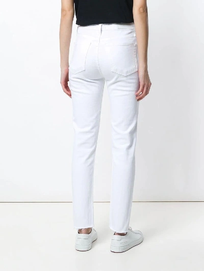Shop Re/done Classic Skinny Jeans In White