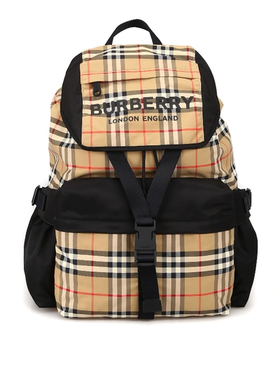 Shop Burberry Wilfin Backpack In Beige