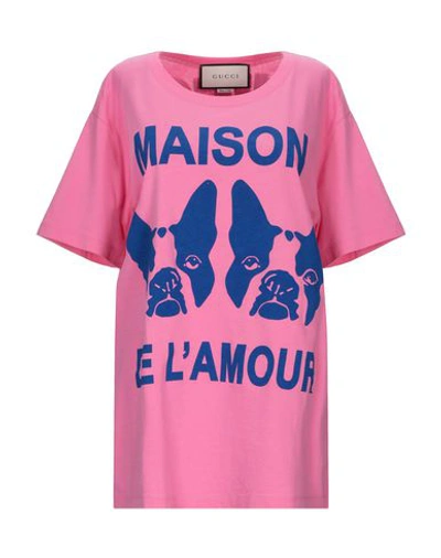 Shop Gucci T-shirt In Pink