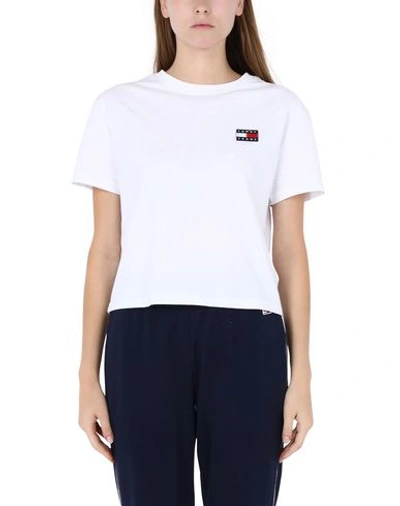 Shop Tommy Jeans T-shirt In White