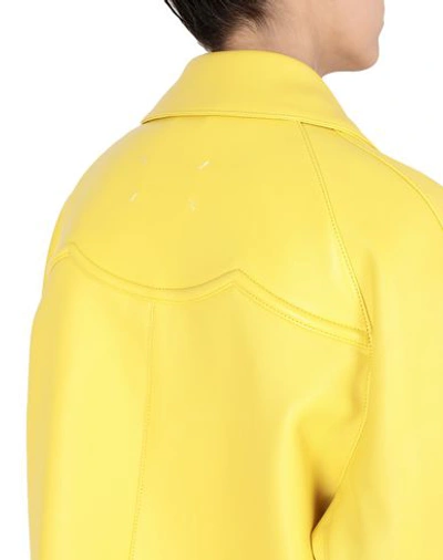 Shop Maison Margiela Coat In Yellow