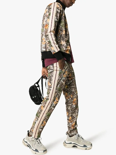 Shop Palm Angels Woodland Camouflage Print Track Jacket In Multicolour