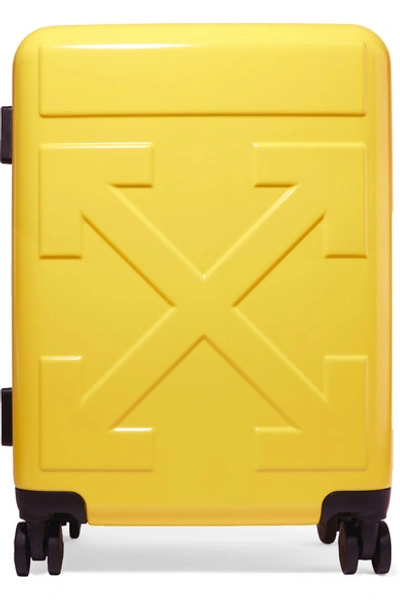 Shop Off-white Embossed Hardshell Suitcase In Yellow