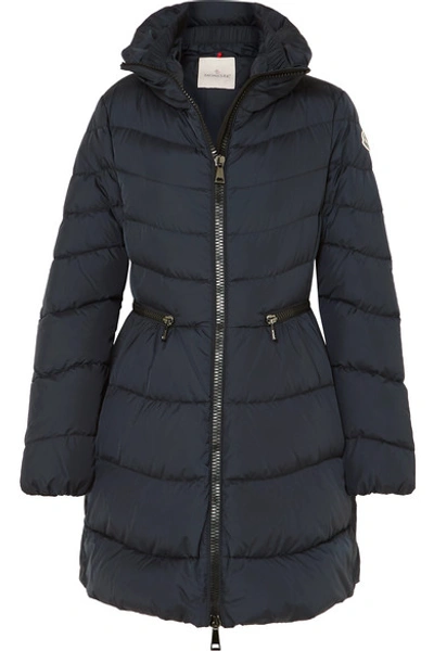 Shop Moncler Quilted Shell Down Jacket In Navy