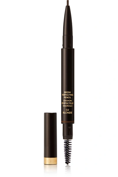 Shop Tom Ford Brow Perfecting Pencil - Chestnut 01 In Brown