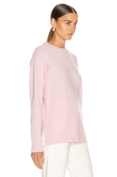 Shop Loewe Cashmere Anagram Sweater In Pink