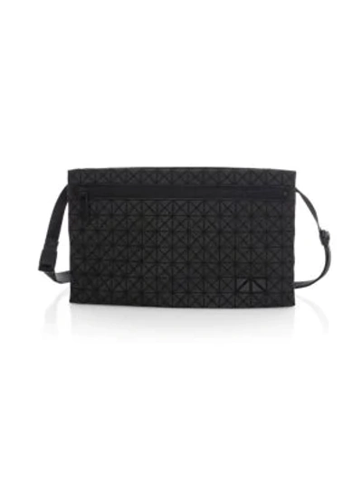 Shop Bao Bao Issey Miyake Kuro Saddle Bag In Matte Black