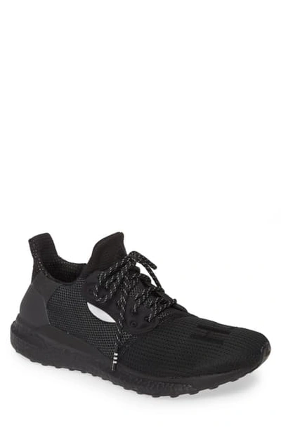 Shop Y-3 Adidas X Pharrell Williams Solarhu Prd Running Shoe In Black/ Black/ Black