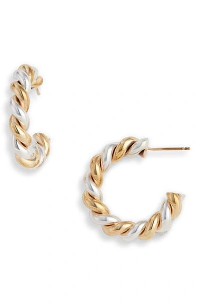 Shop Laura Lombardi Mella Multi Hoop Earrings In Silver