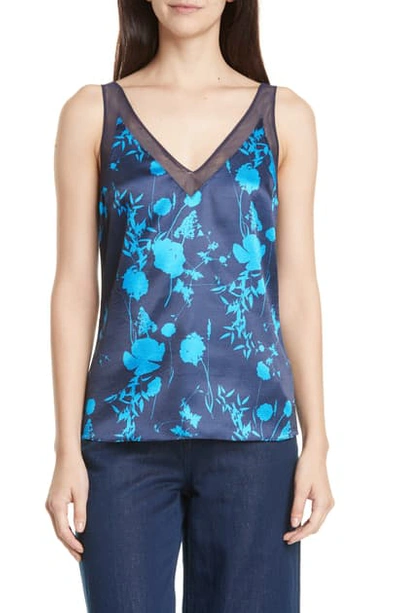 Shop Ted Baker Suzy Bluebell Printed Camisole In Dark Blue